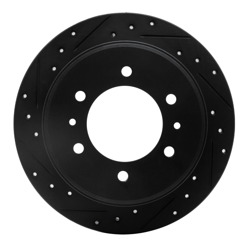 Hummer H3T Brake Rotor (1) - Rear Left - R1 Concepts - Drilled & Slotted - Black - `06-`10 Hummer H3T Brake Rotor (1) - Rear Left - R1 Concepts - Drilled & Slotted - Black - `06-`10